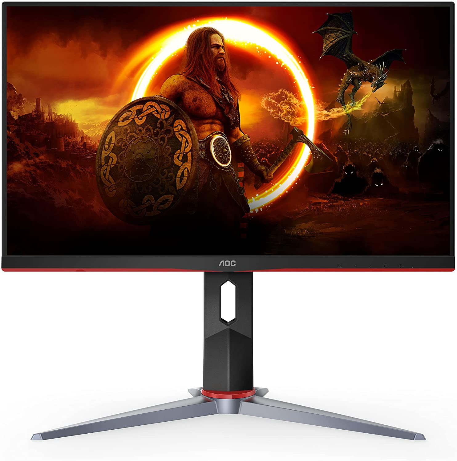 AOC 24G2E/71 23.8"IPS 144HZ 1MS VGA/2HDMI/DP FREESYNC MONITOR-Monitor-Makotek Computers