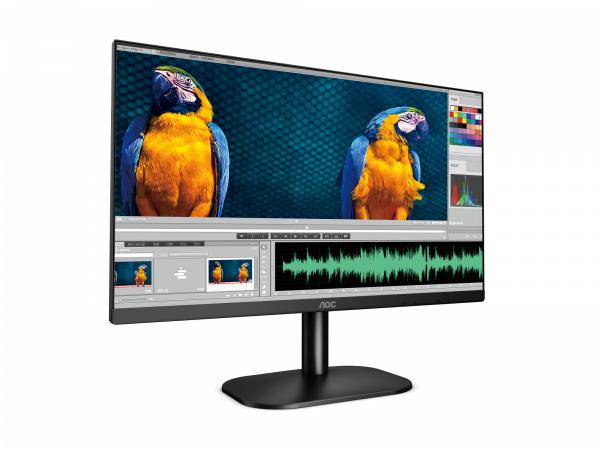 AOC 27B2H/71 27" 1920X1080,75HZ, IPS, VGA/HDMI, 100MMX100MM VESA MOUNT MONITOR-MONITOR-Makotek Computers