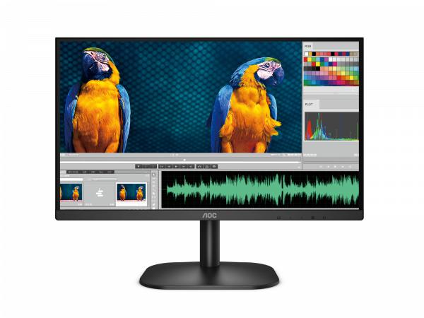 AOC 27B2H/71 27" 1920X1080,75HZ, IPS, VGA/HDMI, 100MMX100MM VESA MOUNT MONITOR-MONITOR-Makotek Computers