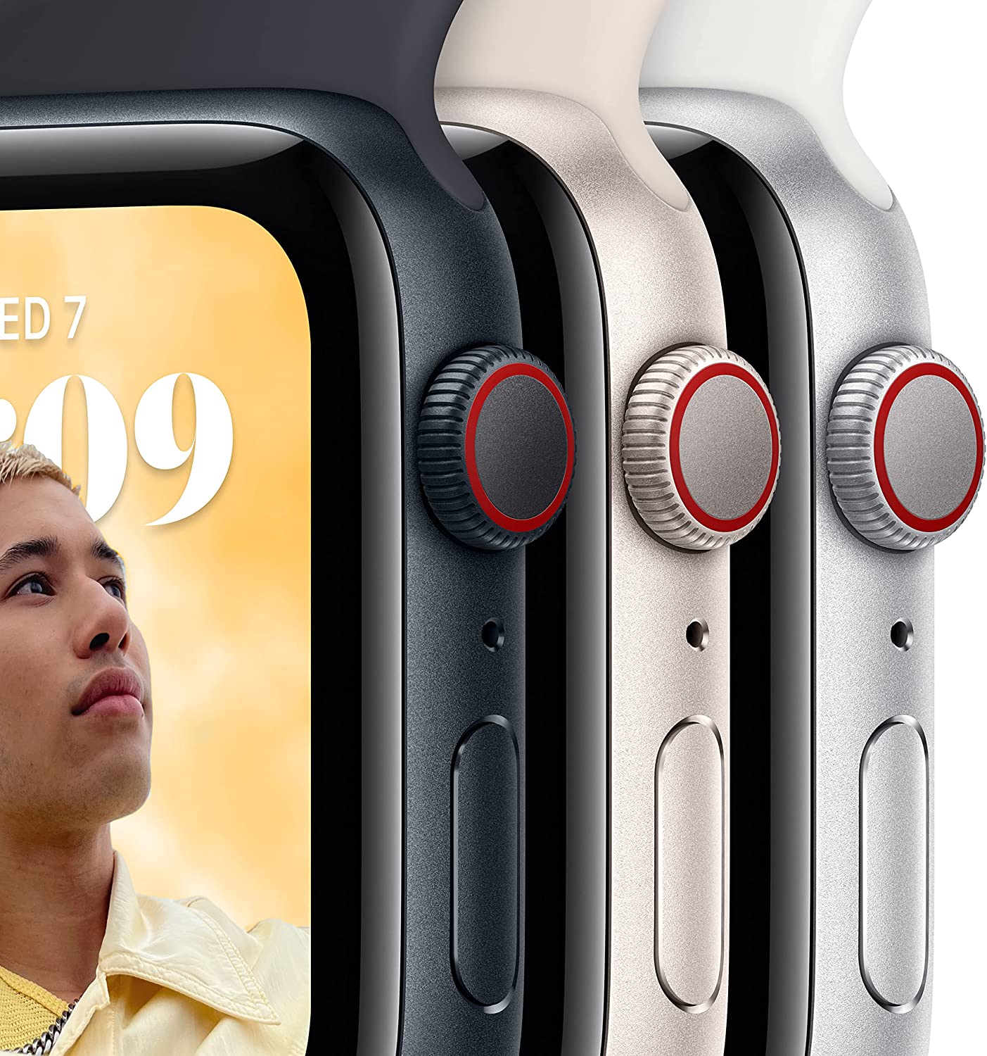 APPLE WATCH SE (2ND GENERATION) GPS 44MM MIDNIGHT ALUMINUM CASE WITH MIDNIGHT SPORT BAND WATCH-WATCH-Makotek Computers
