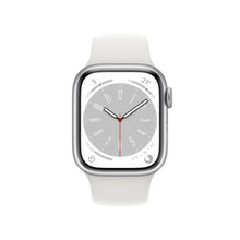 Load image into Gallery viewer, APPLE WATCH SERIES 8 GPS 41MM SILVER ALUMINUM CASE WITH WHITE SPORT BAND WATCH-WATCH-Makotek Computers

