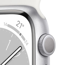 Load image into Gallery viewer, APPLE WATCH SERIES 8 GPS 41MM SILVER ALUMINUM CASE WITH WHITE SPORT BAND WATCH-WATCH-Makotek Computers
