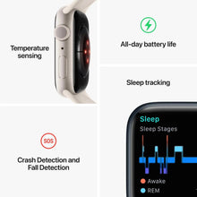 Load image into Gallery viewer, APPLE WATCH SERIES 8 GPS 41MM SILVER ALUMINUM CASE WITH WHITE SPORT BAND WATCH-WATCH-Makotek Computers
