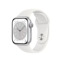 Load image into Gallery viewer, APPLE WATCH SERIES 8 GPS 41MM SILVER ALUMINUM CASE WITH WHITE SPORT BAND WATCH-WATCH-Makotek Computers
