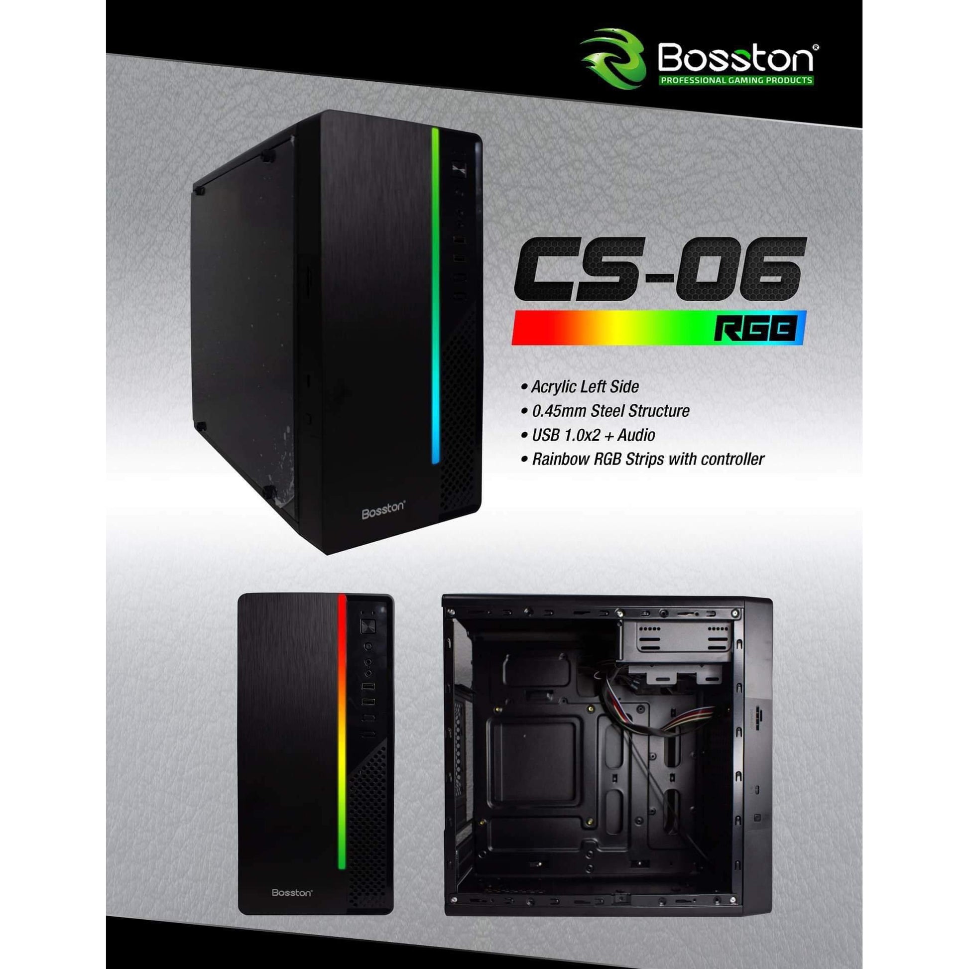 BOSSTON CS-06 WITH PSU 700W CASE-PC CASE-Makotek Computers