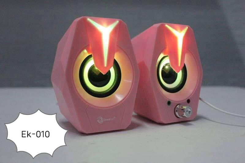 BOSSTON EK-010 USB 2.0 PINK SPEAKER-SPEAKERS-Makotek Computers