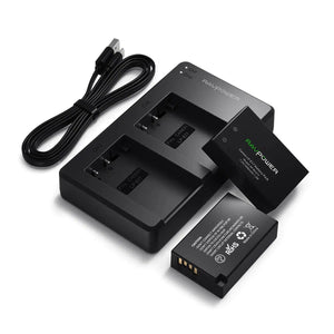 CANON EOS CAMERA RAVPOWER LPE17 LP-E17 LP E17 CAMERA BATTERY CHARGER WITH 2-PACK BATTERIES-BATTERY-Makotek Computers