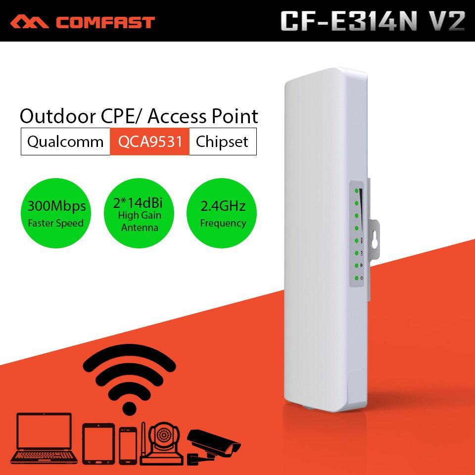 COMFAST CF-E314N V2 300MBPS WIRELESS OUTDOOR CPE BRIDGE ANTENNA-ROUTER-Makotek Computers