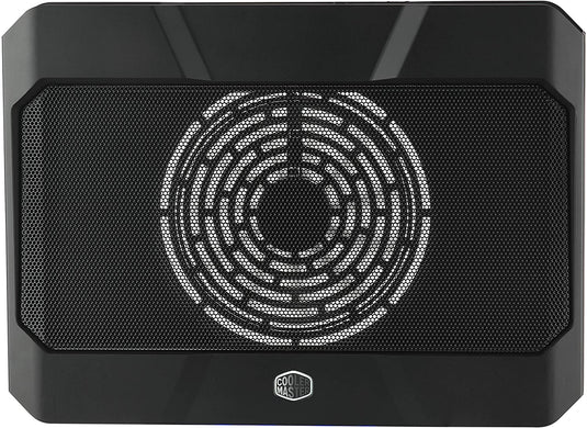 COOLER MASTER NOTEPAL X150R - LAPTOP COOLING PAD WITH BLUE LED, 160MM SILENT FAN, METAL MESH SURFACE, BLACK - SUPPORTS LAPTOPS UP TO 17 LAPTOP COOLER-LAPTOP COOLER-Makotek Computers