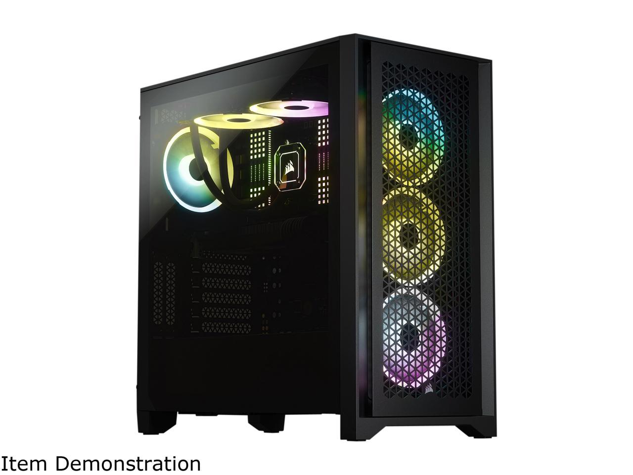 CORSAIR CS-CC-9011200-WW 4000D AIRFLOW TEMPERED GLASS MID TOWER BLACK PC CASE-PC CASE-Makotek Computers