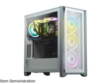 Load image into Gallery viewer, CORSAIR CS-CC-9011201-WW 4000D AIRFLOW TEMPERED GLASS MID TOWER WHITE PC CASE-PC CASE-Makotek Computers

