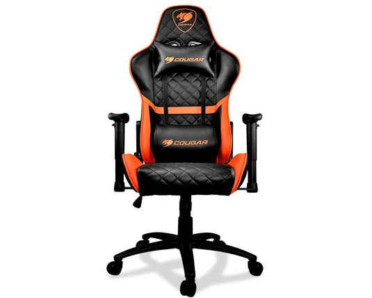 COUGAR ARMOR ONE BLACK-ORANGE GAMING CHAIR-Chair-Makotek Computers