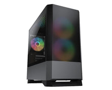 Load image into Gallery viewer, COUGAR MG140 RGB MINI-TOWER W/ TG | ACRYLIC FRONT | 3*FAN| IRON GRAY (M-ATX) GAMING CASE-PC CASE-Makotek Computers
