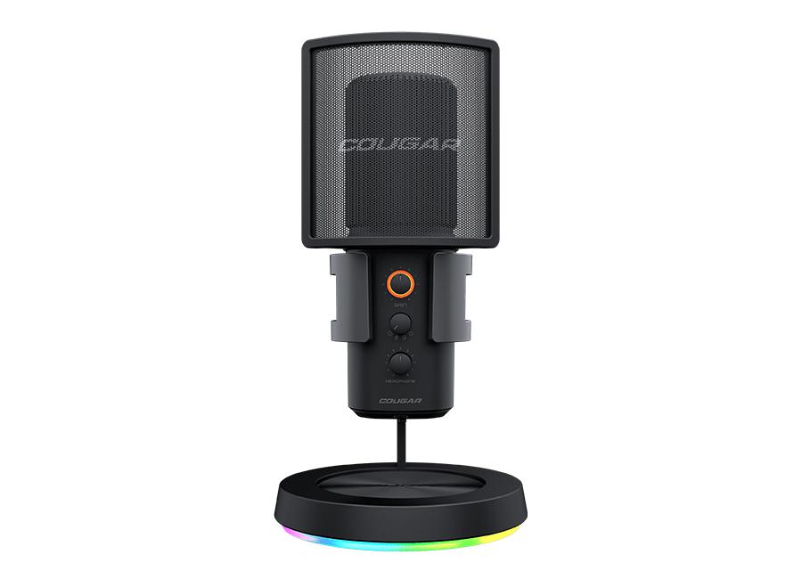 COUGAR SCREAMER-X STUDIO W/ RGB STAND & USB 3.0 HUB (BLACK) MICROPHONE-Microphone-Makotek Computers