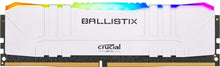 Load image into Gallery viewer, CRUCIAL BALLISTIX RGB 16GB KIT (2 X 8GB) DDR4-3200 DESKTOP GAMING MEMORY (WHITE)-MEMORY-Makotek Computers
