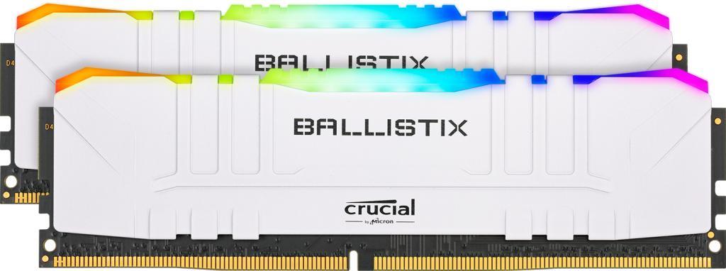 CRUCIAL BALLISTIX RGB 16GB KIT (2 X 8GB) DDR4-3200 DESKTOP GAMING MEMORY (WHITE)-MEMORY-Makotek Computers