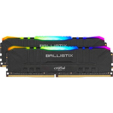 Load image into Gallery viewer, CRUCIAL BALLISTIX RGB 16GB KIT (2 X 8GB) DDR4-3200MHZ DESKTOP GAMING MEMORY (BLACK)-MEMORY-Makotek Computers
