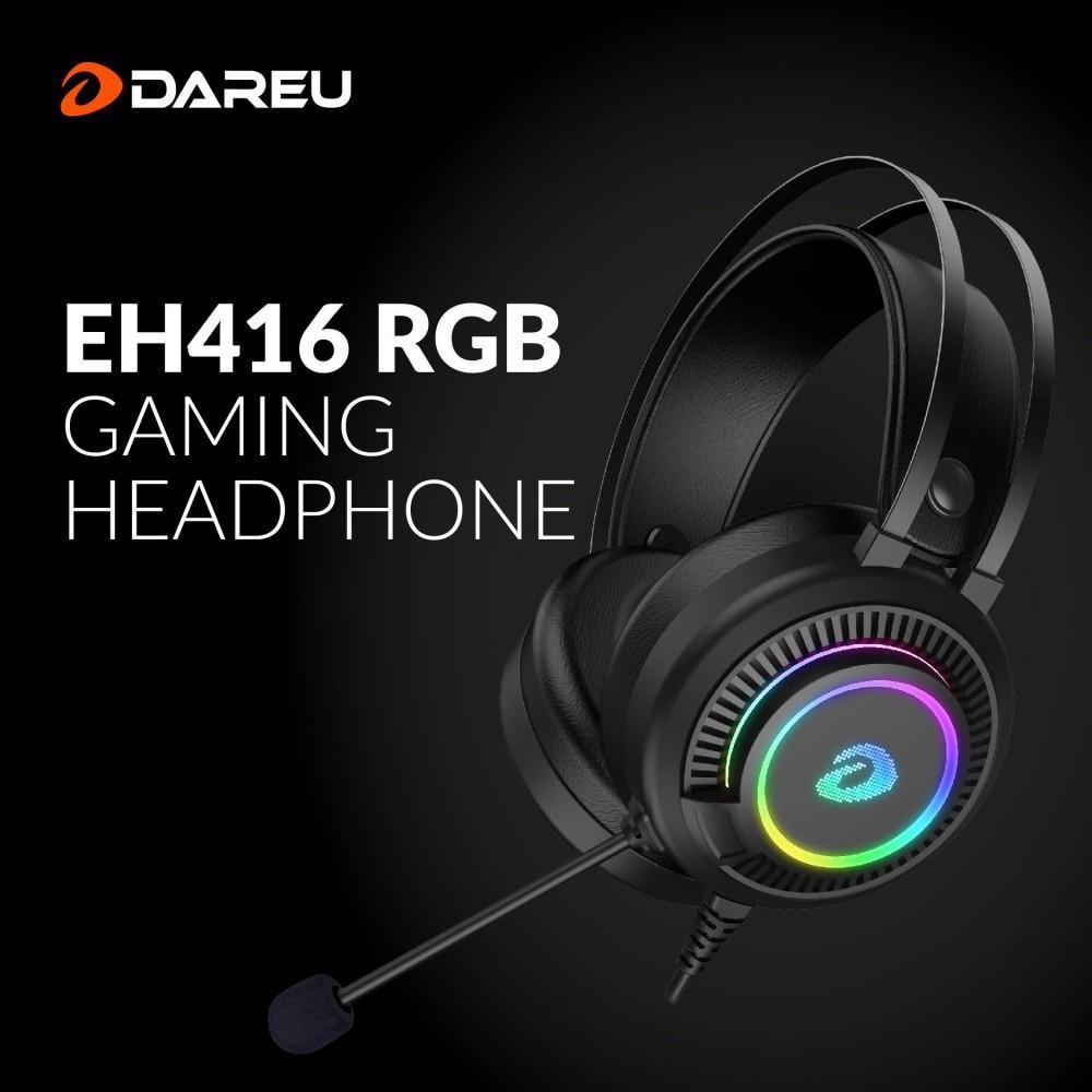 DAREU EH416 BLACK HEADSET-Headset-Makotek Computers