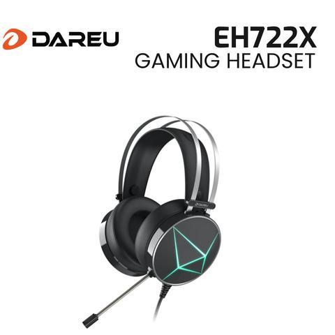DAREU EH722X MAGIC BLACK WITH NOISE CANCELLATION GAMING HEADSET-Headset-Makotek Computers
