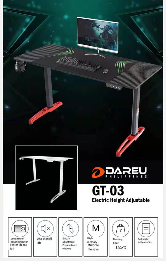 DAREU GT-03 ADJUSTABLE GAMING TABLE-TABLE-Makotek Computers