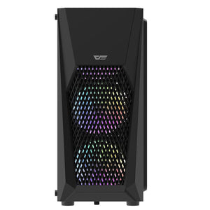 DARKFLASH DK150 BLACK WITH 3PCS RAINBOW FAN PC CASE-PC CASE-Makotek Computers