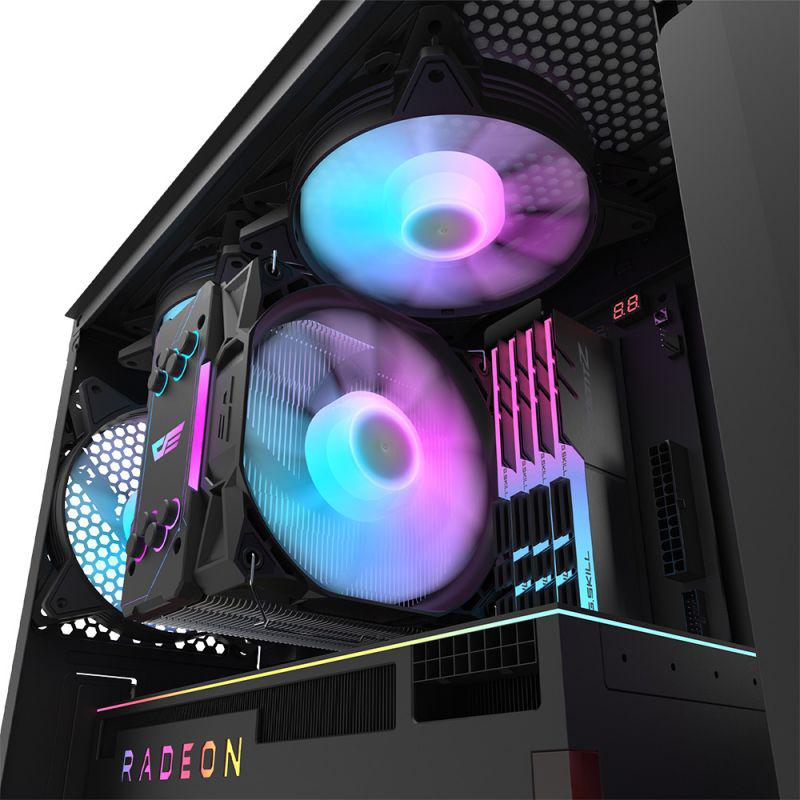 DARKFLASH DK351 BLACK GAMING PC CASE-PC CASE-Makotek Computers