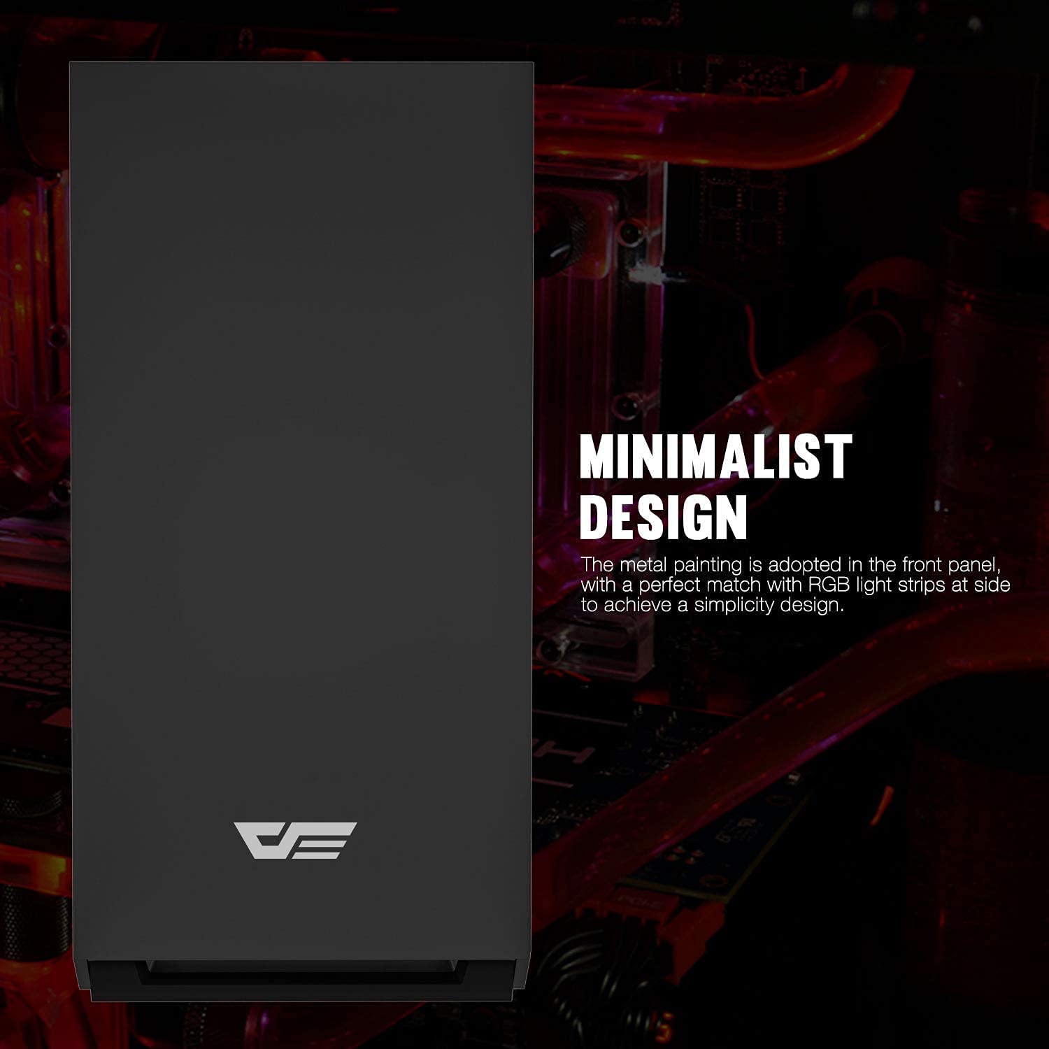 DARKFLASH DLM 22 BLACK GAMING PC CASE-PC CASE-Makotek Computers