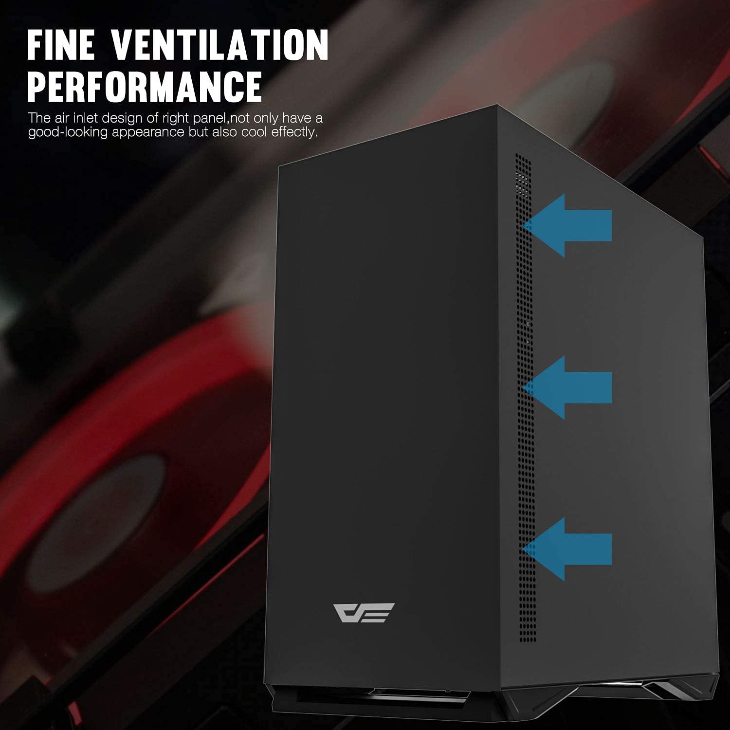 DARKFLASH DLM 22 BLACK GAMING PC CASE-PC CASE-Makotek Computers