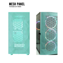 Load image into Gallery viewer, DARKFLASH DLM21 M-ATX GAMING NEO MINT PC CASE-PC CASE-Makotek Computers
