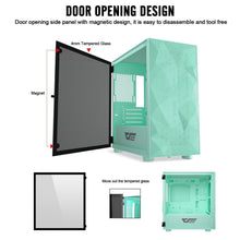 Load image into Gallery viewer, DARKFLASH DLM21 M-ATX GAMING NEO MINT PC CASE-PC CASE-Makotek Computers

