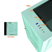 Load image into Gallery viewer, DARKFLASH DLM21 M-ATX GAMING NEO MINT PC CASE-PC CASE-Makotek Computers
