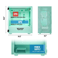 Load image into Gallery viewer, DARKFLASH DLM21 M-ATX GAMING NEO MINT PC CASE-PC CASE-Makotek Computers
