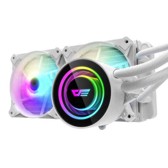 DARKFLASH DX 240 WHITE LIQUID COOLER-LIQUID COOLER-Makotek Computers