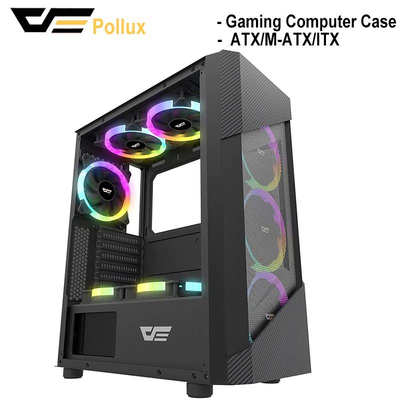 DARKFLASH POLLUX BLACK GAMING CASE-PC CASE-Makotek Computers