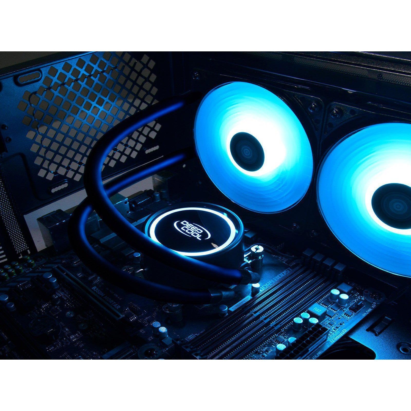 DEEPCOOL GAMMAXX L240T BLUE LIQUID COOLER-LIQUID COOLER-Makotek Computers