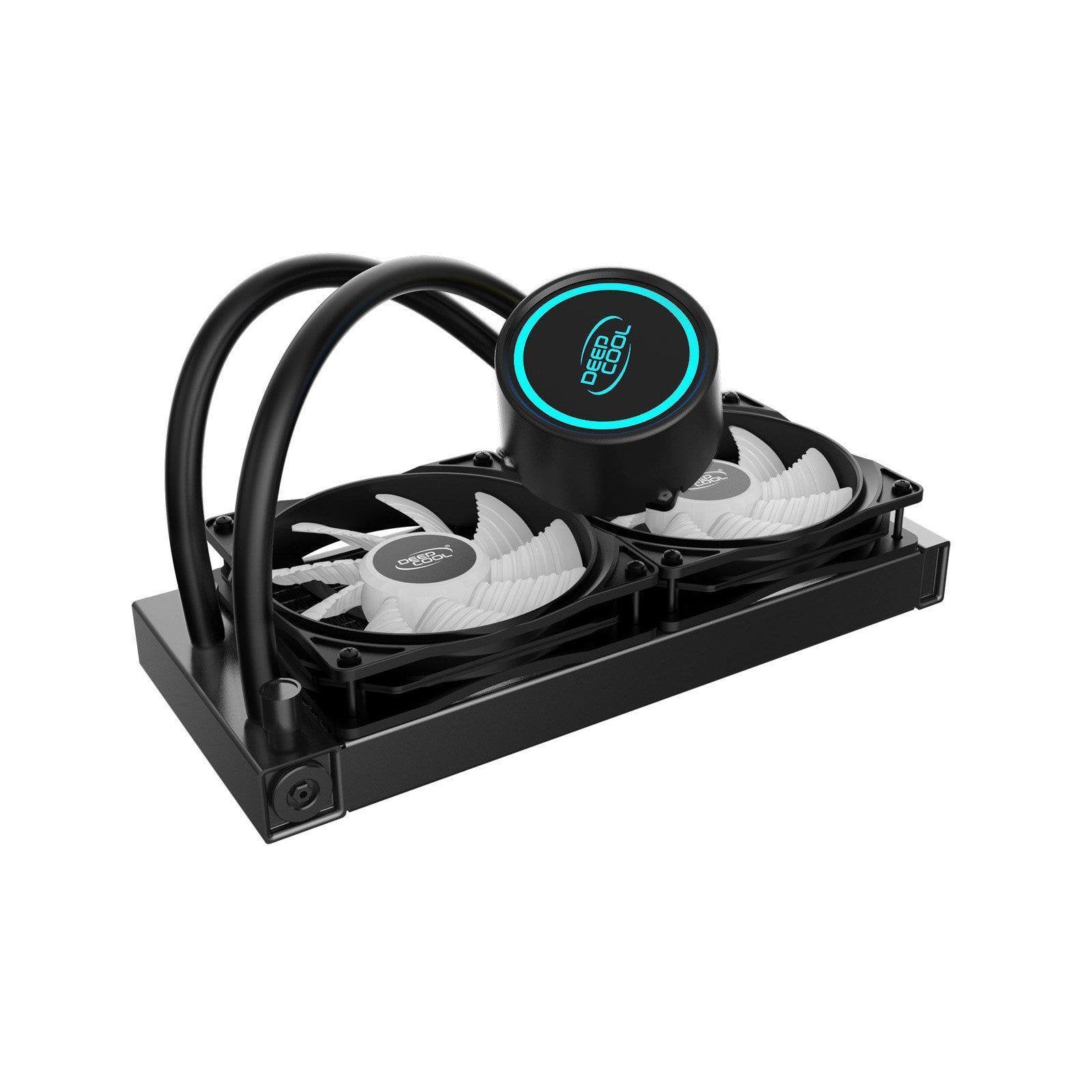 DEEPCOOL GAMMAXX L240T BLUE LIQUID COOLER-LIQUID COOLER-Makotek Computers