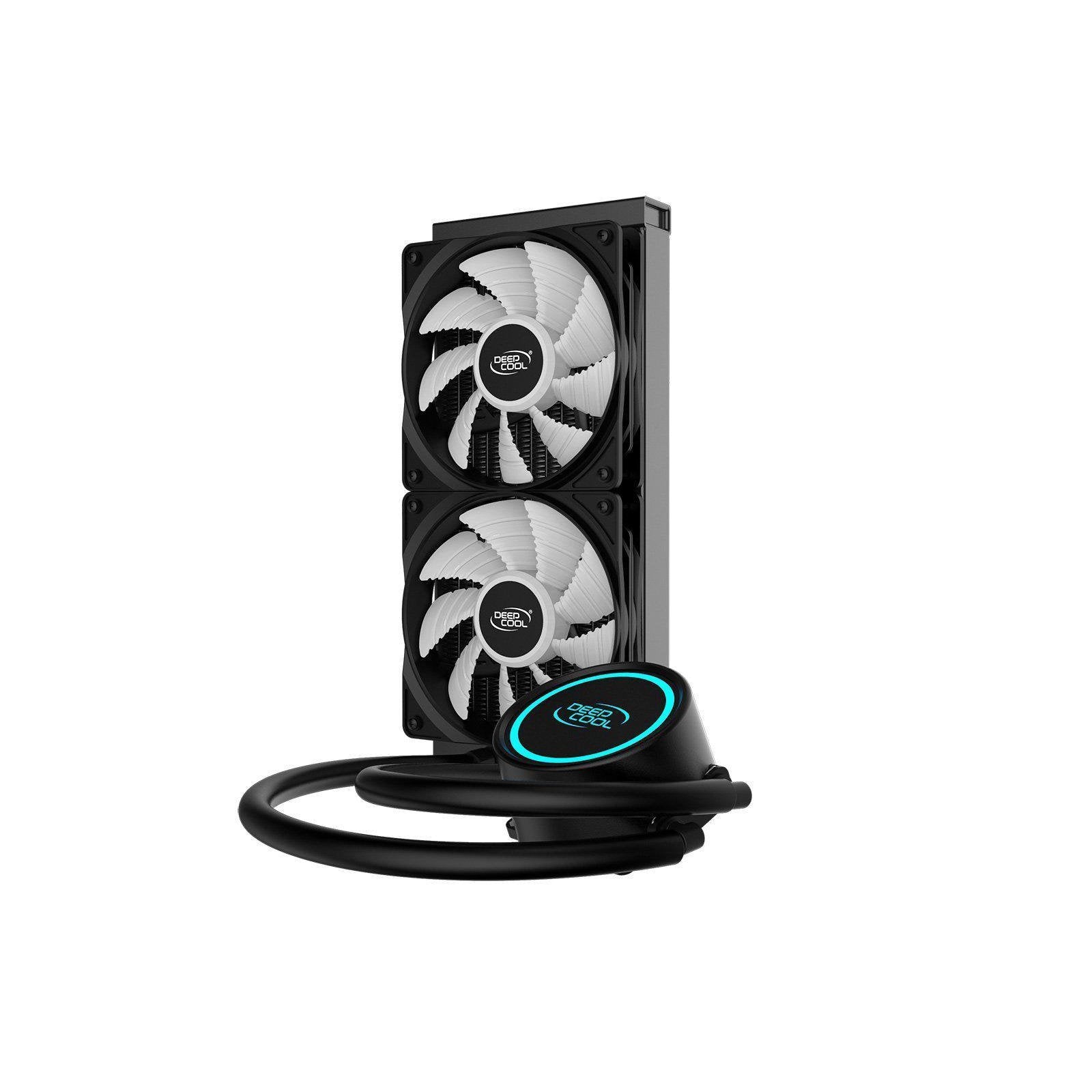 DEEPCOOL GAMMAXX L240T BLUE LIQUID COOLER-LIQUID COOLER-Makotek Computers