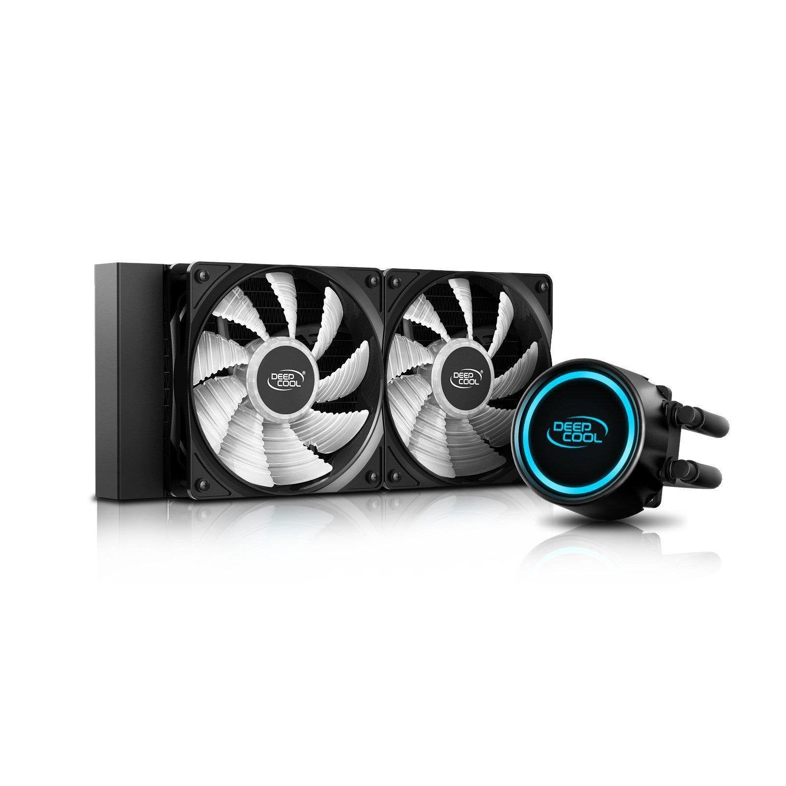 DEEPCOOL GAMMAXX L240T BLUE LIQUID COOLER-LIQUID COOLER-Makotek Computers
