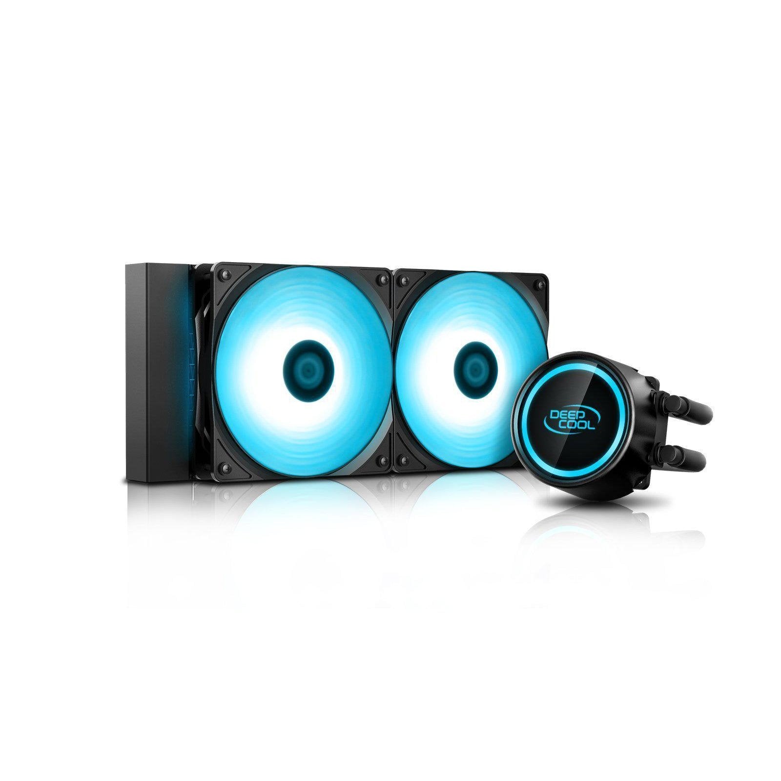 DEEPCOOL GAMMAXX L240T BLUE LIQUID COOLER-LIQUID COOLER-Makotek Computers