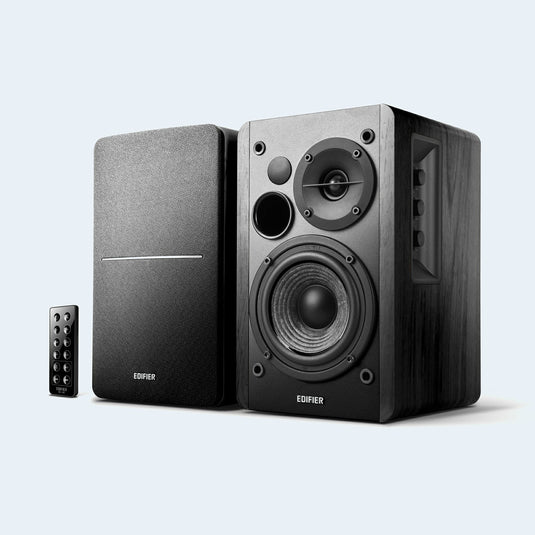 EDIFIER R1280DB POWERED BLUETOOTH BOOKSHELF (BLACK) SPEAKERS-SPEAKERS-Makotek Computers