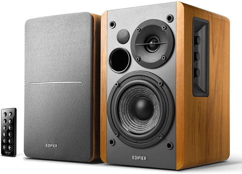 EDIFIER R1280DB POWERED BLUETOOTH BOOKSHELF (BROWN) SPEAKERS-SPEAKERS-Makotek Computers