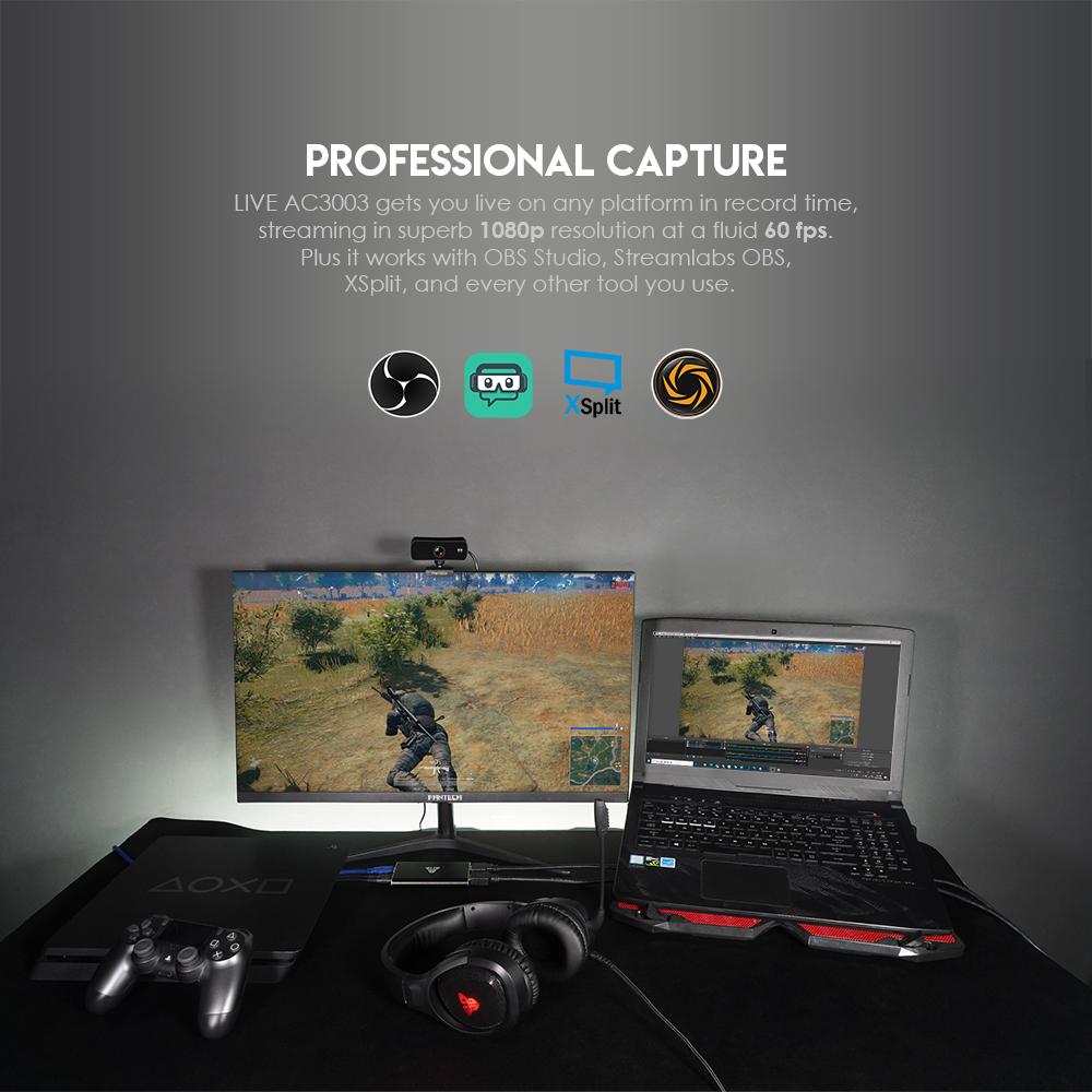 FANTECH AC3003 LIVE VIDEO CAPTURE CARD GAMING CAPTURE CARD-ACCESSORIES-Makotek Computers