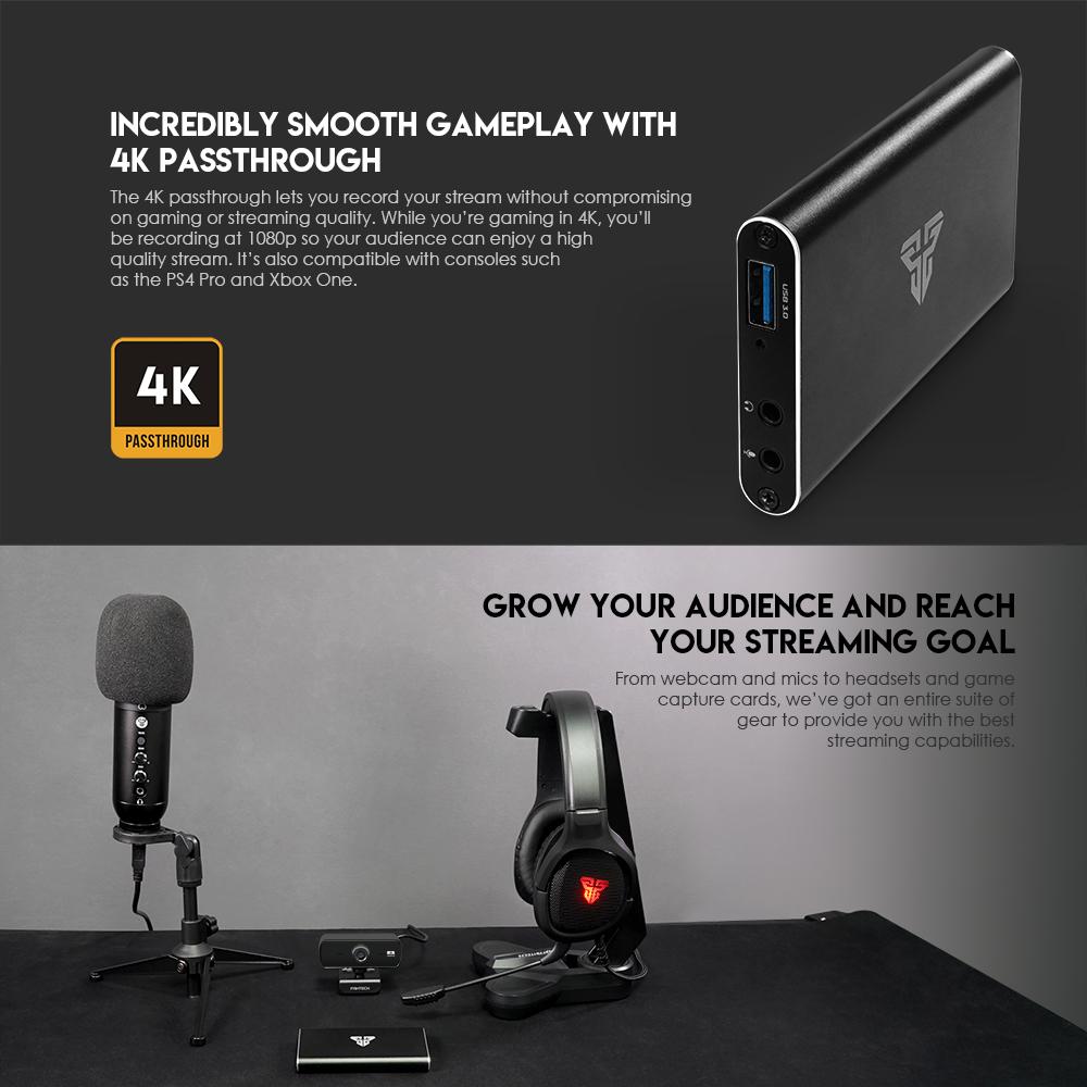 FANTECH AC3003 LIVE VIDEO CAPTURE CARD GAMING CAPTURE CARD – Makotek ...