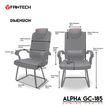 Load image into Gallery viewer, FANTECH ALPHA GC185 GAMING (BLACK) CHAIR-CHAIR-Makotek Computers
