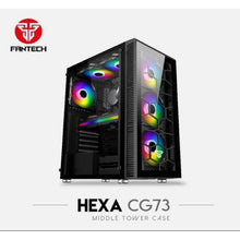 Load image into Gallery viewer, FANTECH CG73 HEXA BLACK PC CASE-PC CASE-Makotek Computers
