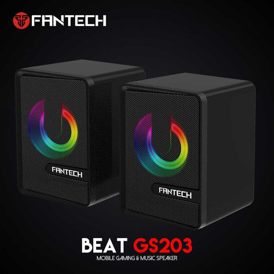 FANTECH GS203 BEAT BLACK SPEAKERS-SPEAKERS-Makotek Computers