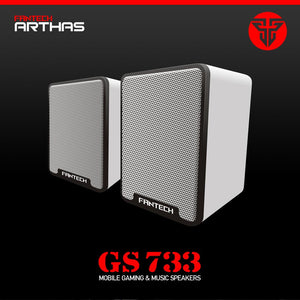 FANTECH GS733 ARTHAS WHITE SPEAKERS-SPEAKERS-Makotek Computers