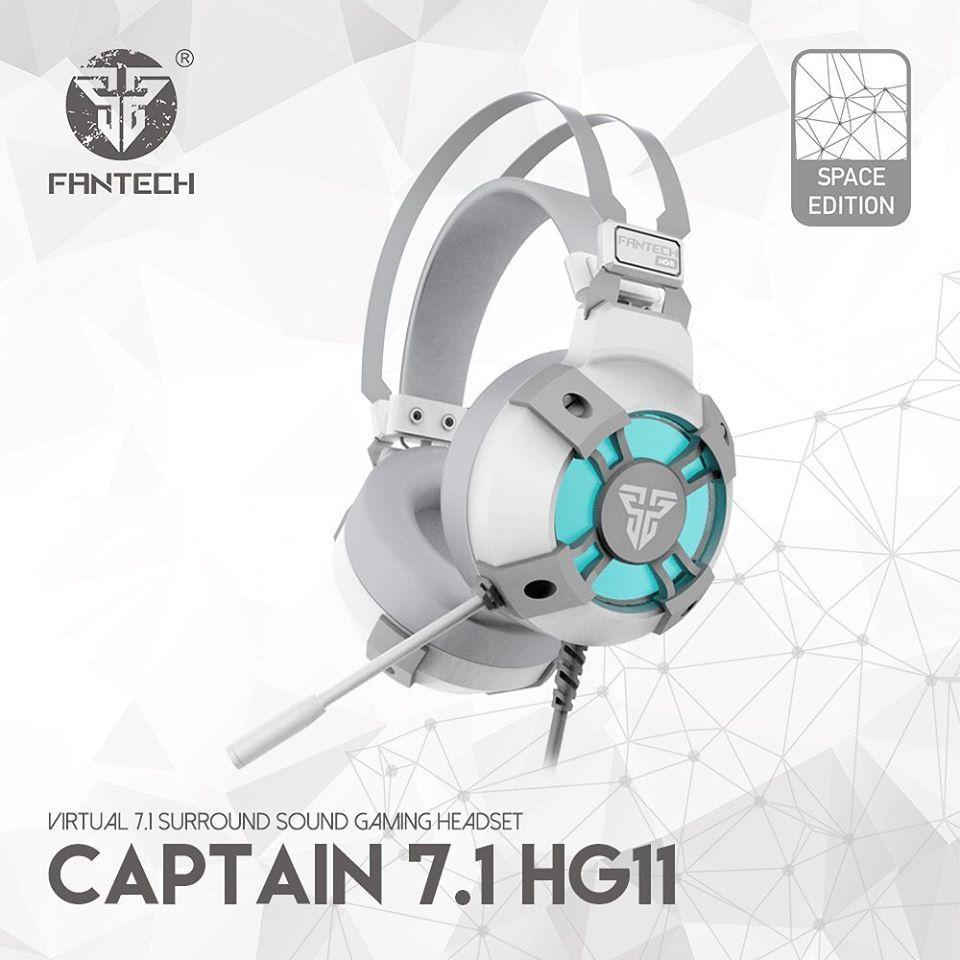 FANTECH HG11 WHITE CAPTAIN 7.1 SURROUND HEADSET-HEADSET-Makotek Computers