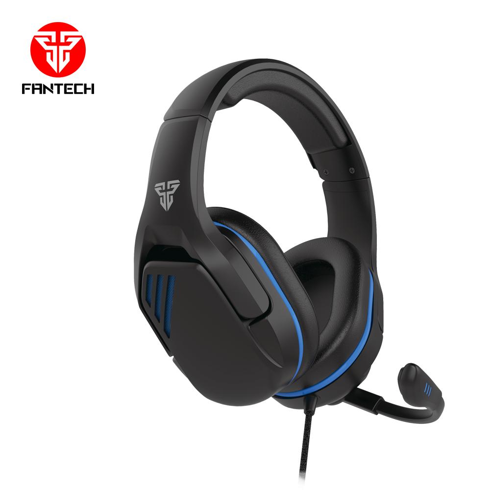 FANTECH MH86 NOISE CANCELLING BLACK VALOR (3.5MM/USB) HEADSET-HEADSET-Makotek Computers
