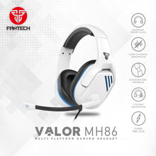 Load image into Gallery viewer, FANTECH MH86 NOISE CANCELLING WHITE VALOR (3.5MM/USB) HEADSET-HEADSET-Makotek Computers
